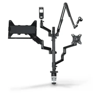 HAMA STREAMING MONITOR STAND, 4 ARMS, HEIGHT ADJUSTABLE, ROTATABLE